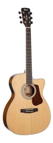 Cort L710F Natural Satin Acoustic Electric Guitar in Gig Bag