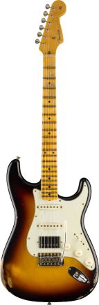 Fender Custom Shop Timeline Series 1960 HSS Stratocaster Relic Faded 3-Colour Sunburst Electric Guitar