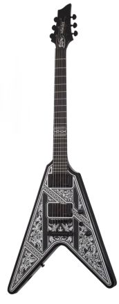 Schecter V-1 Pryzm Palladium Electric Guitar