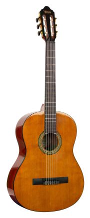 Valencia VC264H - Full Size Classical Guitar - Hybrid, Thin Neck - High Gloss Natural