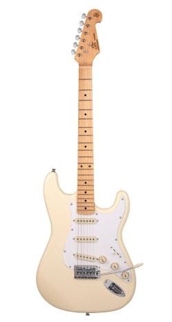 SX Vintage Style Electric Guitar in Vintage White