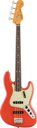 Fender Vintera II 60s Jazz Bass with Rosewood Fingerboard in Fiesta Red