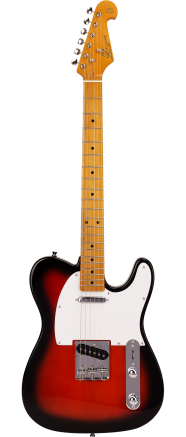 SX Vintage Series VET50 Tele Style Electric Guitar in 2 Tone Sunburst
