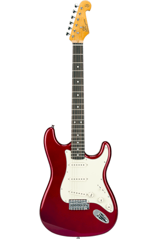 SX Vintage Style SC Electric Guitar in Candy Apple Red