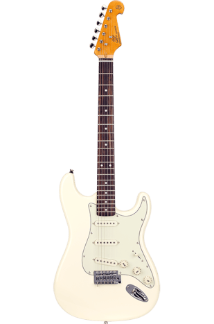 SX Vintage Style SC Electric Guitar in Vintage White