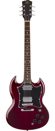 SX SG Style Electric Guitar Kit in Transparent Wine Red