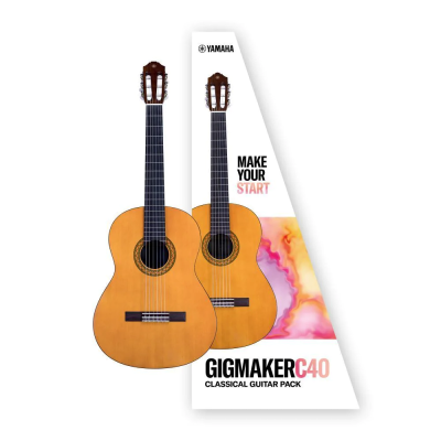 Yamaha Gigmaker C40 Classical Guitar Pack with Gig Bag and Tuner