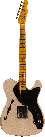 Fender Custom Shop Limited Edition Nocaster Thinline Relic, 1-Piece Quartersawn Maple Neck, Aged White Blonde