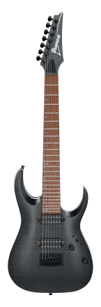 Ibanez RGA742FM 7 String Electric Guitar in Transparent Gray Flat