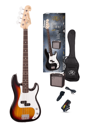 SX P Bass Kit in Sunburst