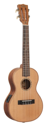 Mahalo MM3E Master Series Solid Red Cedar / Mahogany Tenor Ukulele w/ Pickup