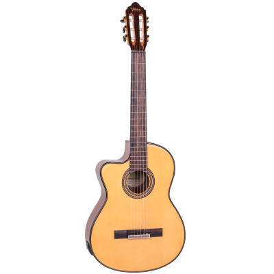 Valencia - VC564CEL 560 Series.  4/4 size electric/acoustic classical guitar with Venetian cutaway - Left-hand Natural. 