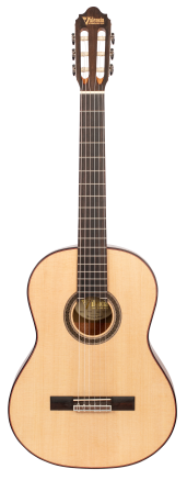 Valencia VC704 4/4 size Solid Top classical guitar.